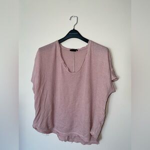 Urban Outfitters Dusty Pink Short Sleeve Tee
